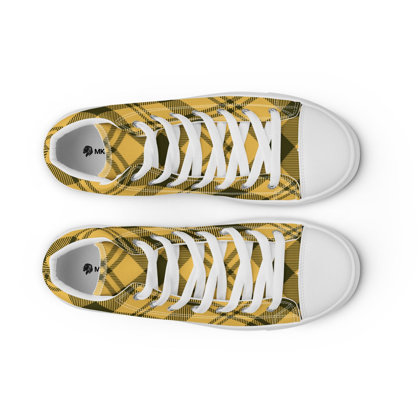 0704 Hi-Tops, Plaid Yellow, mk1