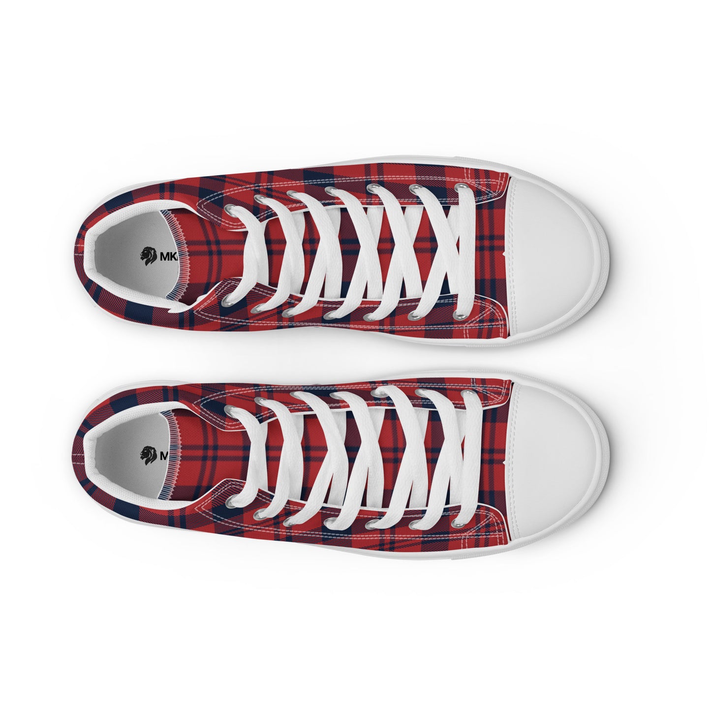 0704 Hi-Tops, Plaid Red and Blue, mk1