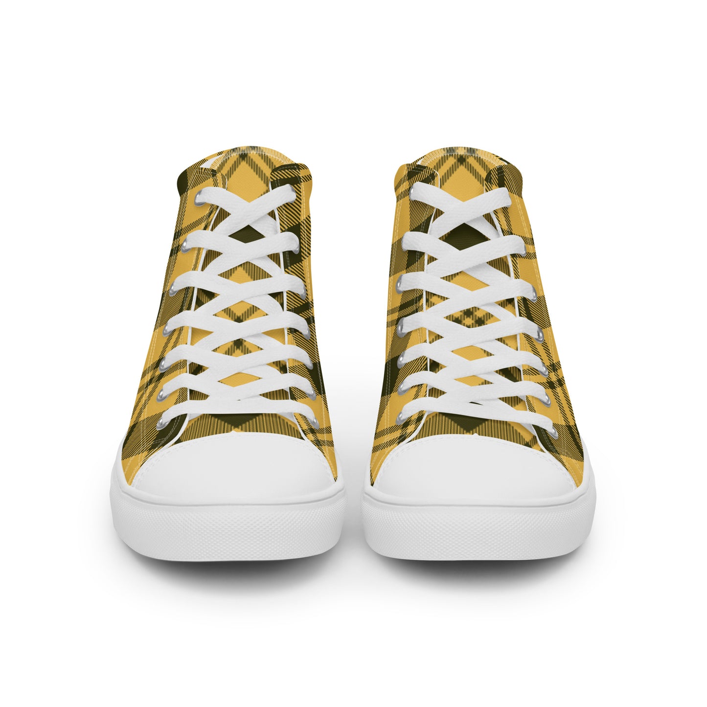 0704 Hi-Tops, Plaid Yellow, mk1