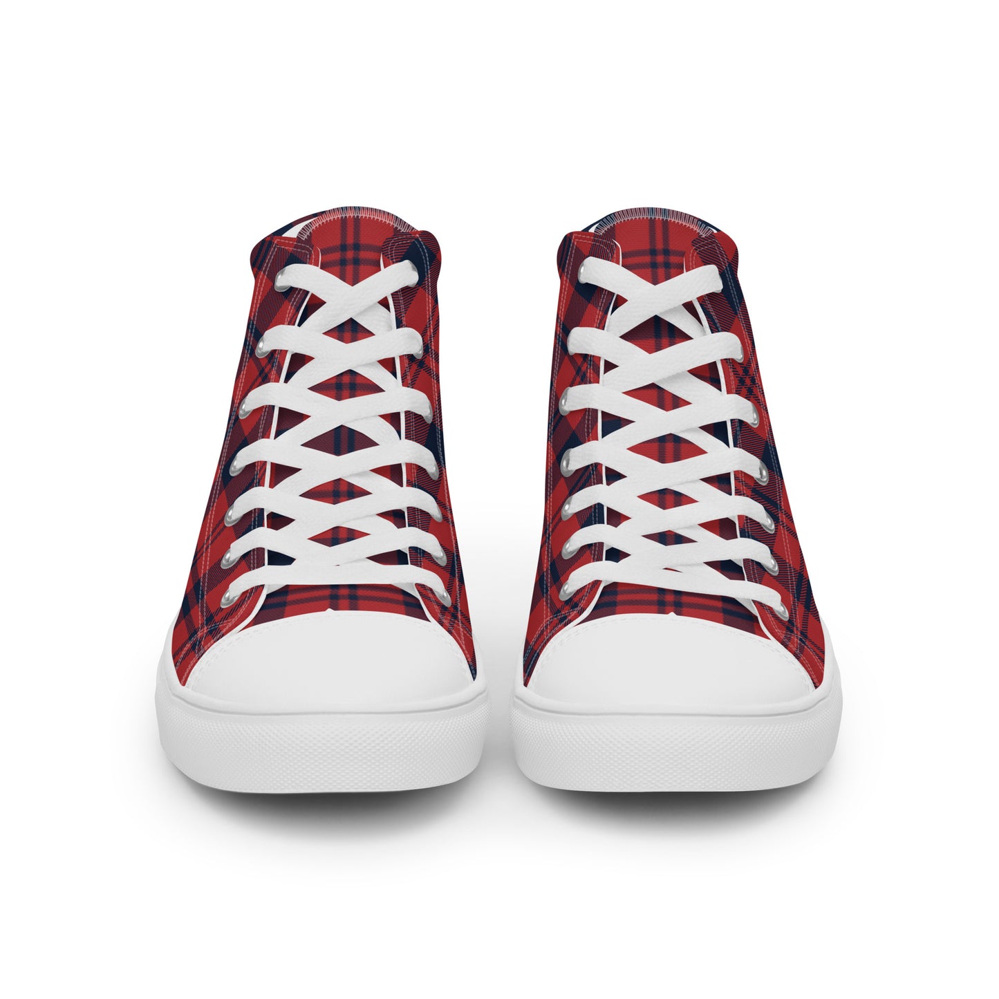 0704 Hi-Tops, Plaid Red and Blue, mk1