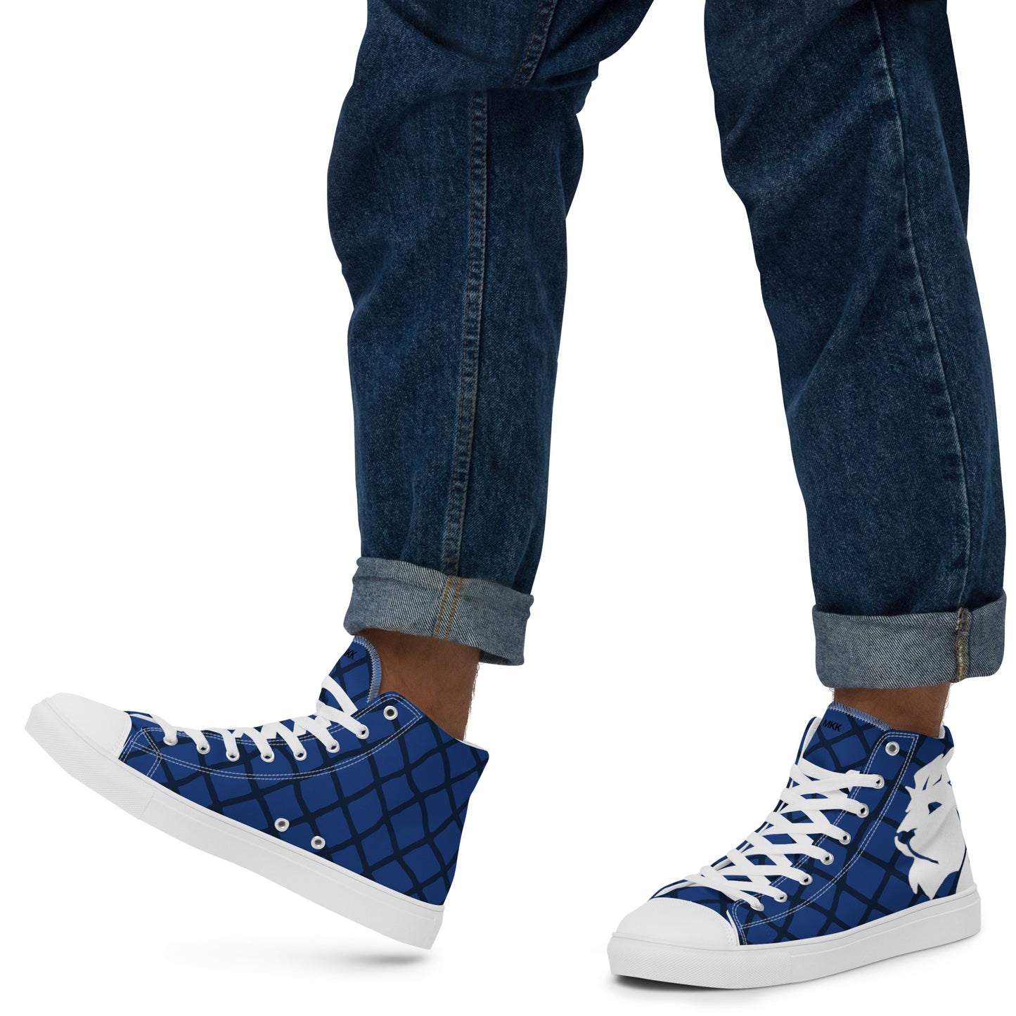 0704 Hi-Tops, Electric Blue Grid, mk2