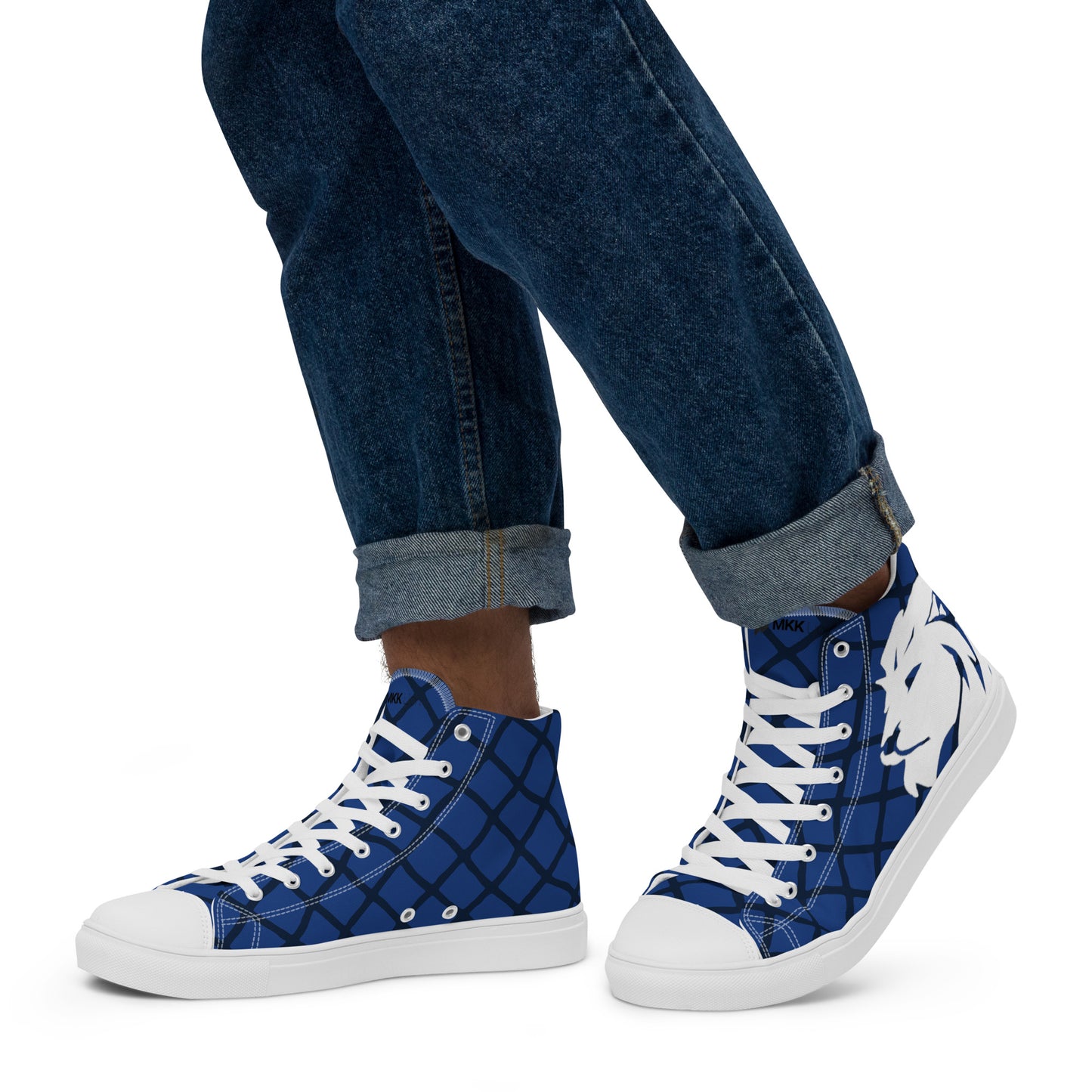 0704 Hi-Tops, Electric Blue Grid, mk2