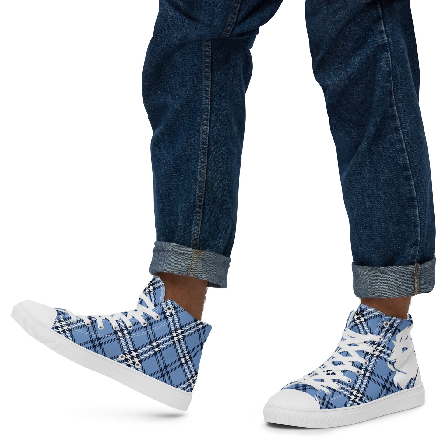 0704 Hi-Tops, Plaid Blue, mk2