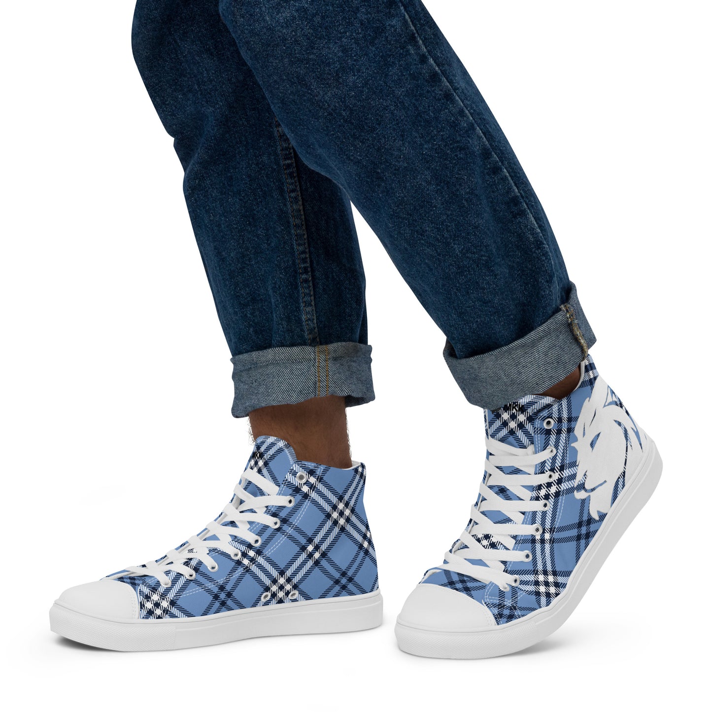 0704 Hi-Tops, Plaid Blue, mk2