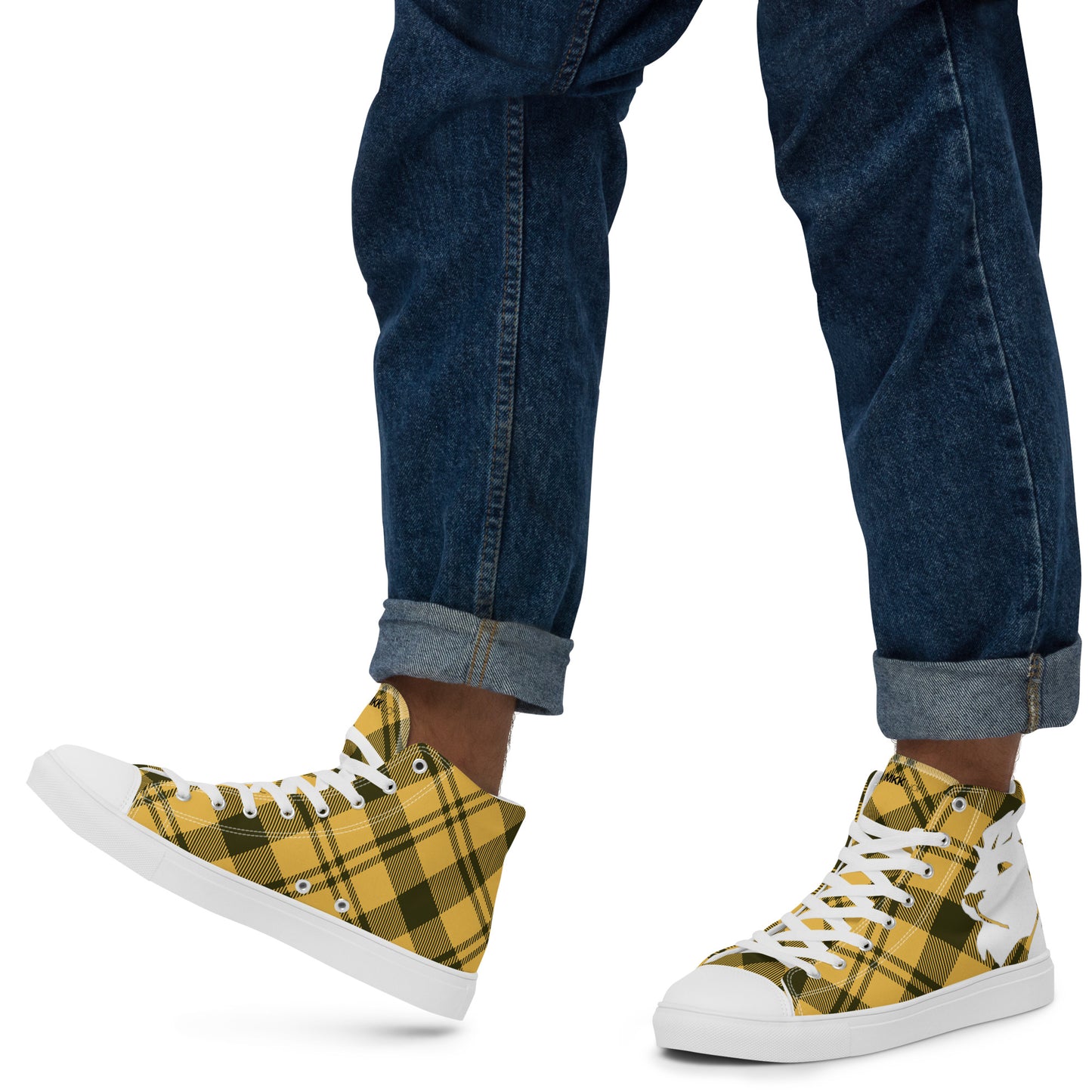 0704 Hi-Tops, Plaid Yellow, mk2