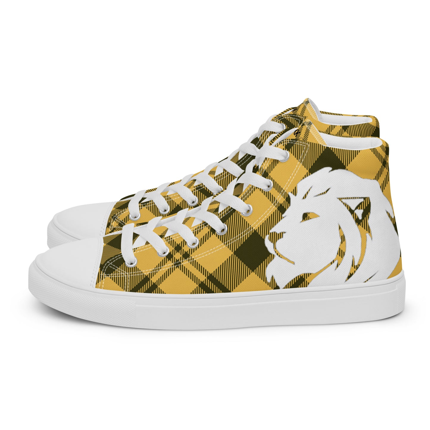 0704 Hi-Tops, Plaid Yellow, mk2