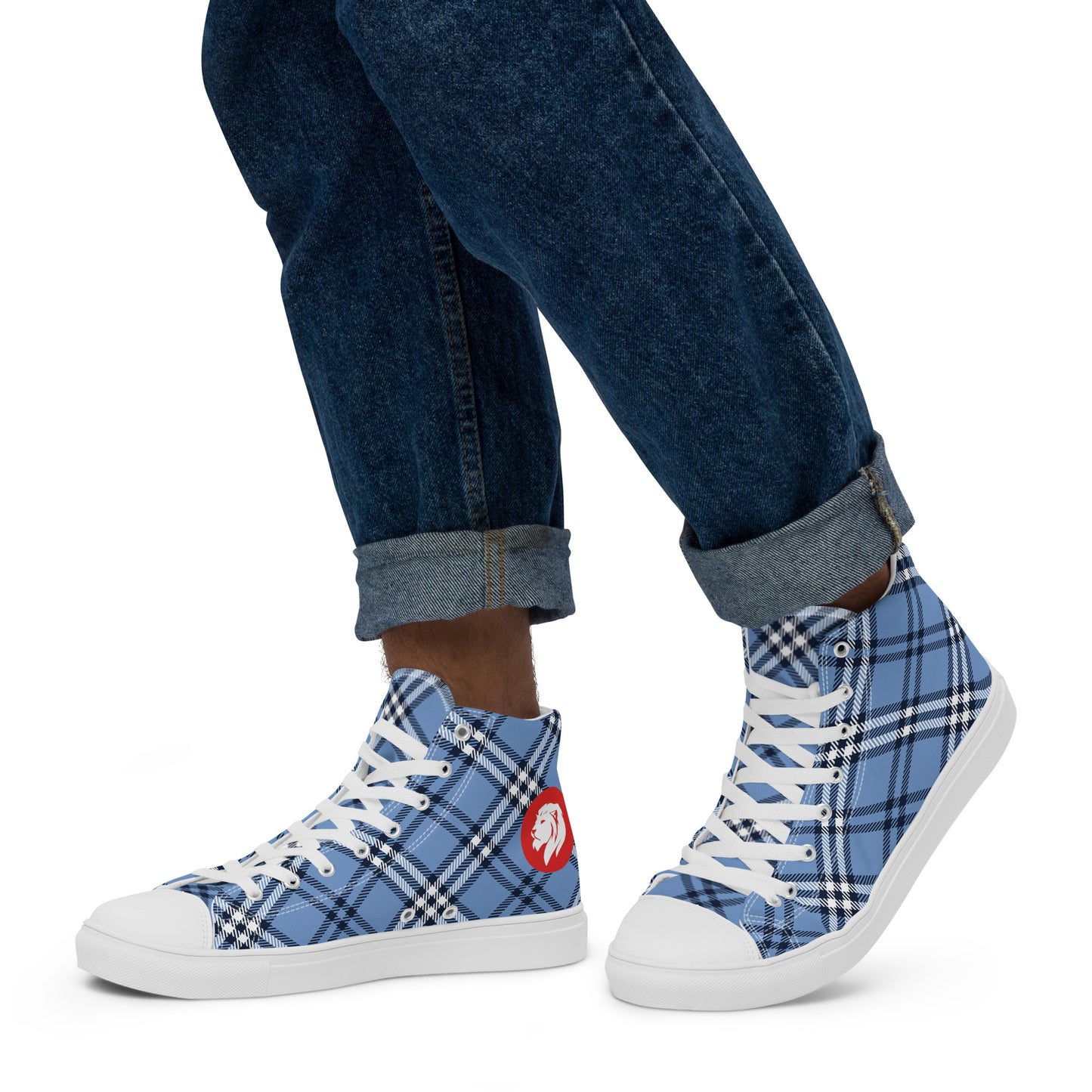 0704 Hi-Tops, Plaid Blue, mk1