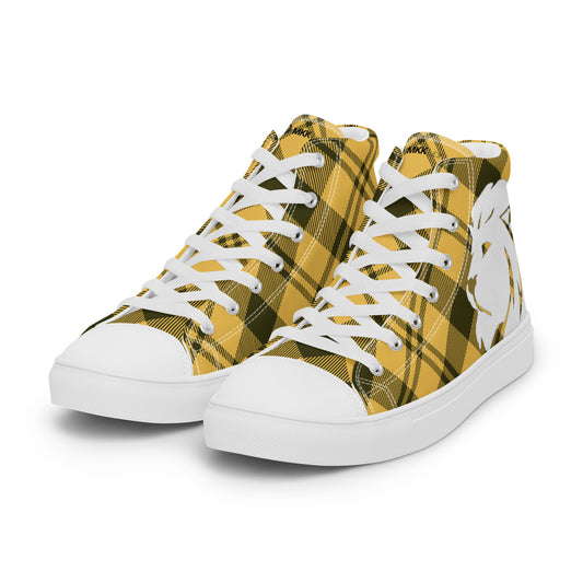 0704 Hi-Tops, Plaid Yellow, mk2