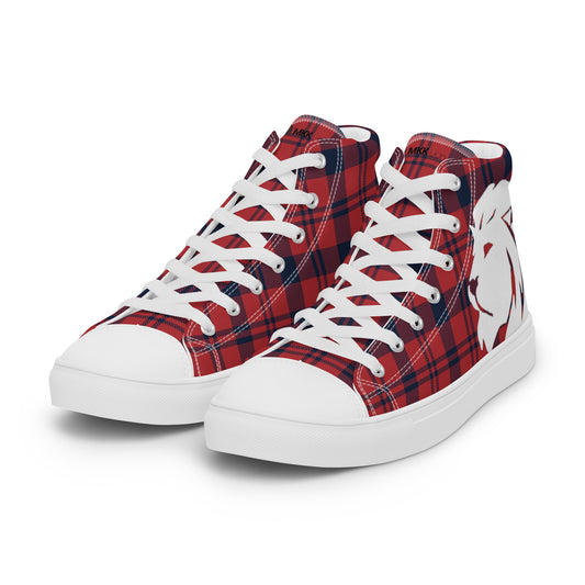 0704 Hi-Tops, Plaid Red and Blue, mk2