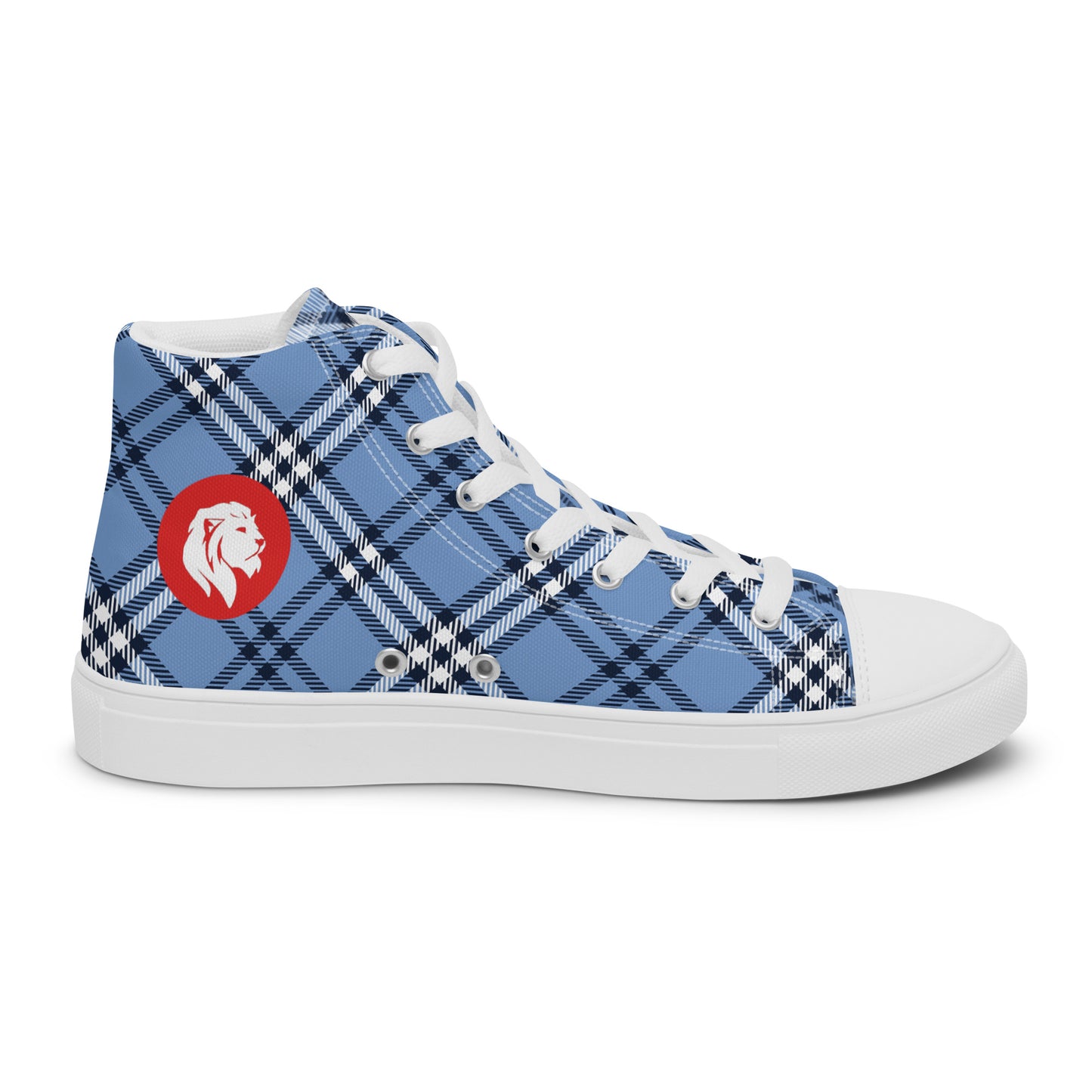 0704 Hi-Tops, Plaid Blue, mk1