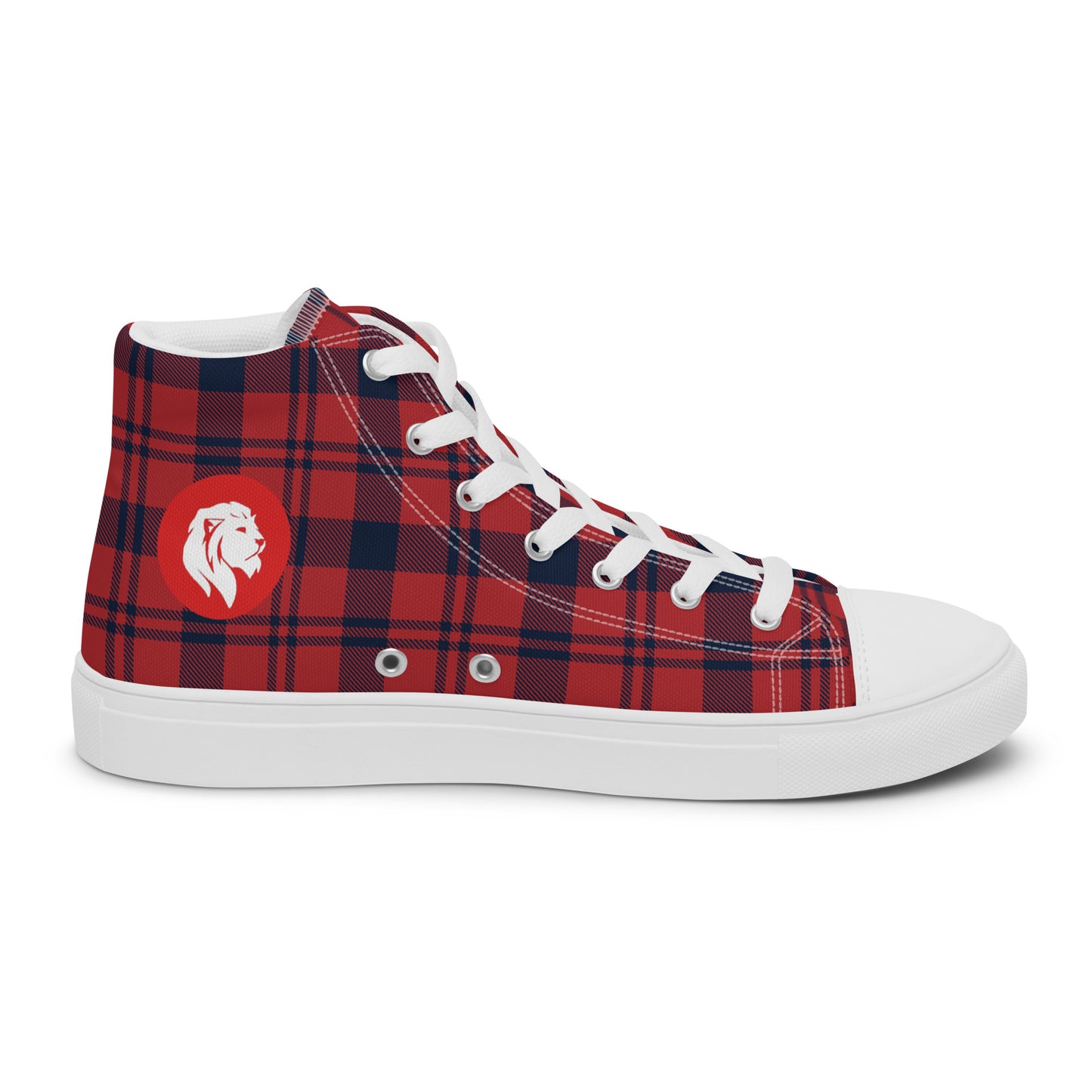 0704 Hi-Tops, Plaid Red and Blue, mk1