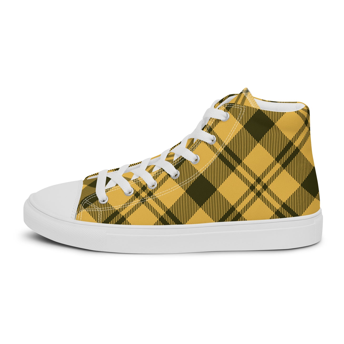 0704 Hi-Tops, Plaid Yellow, mk1