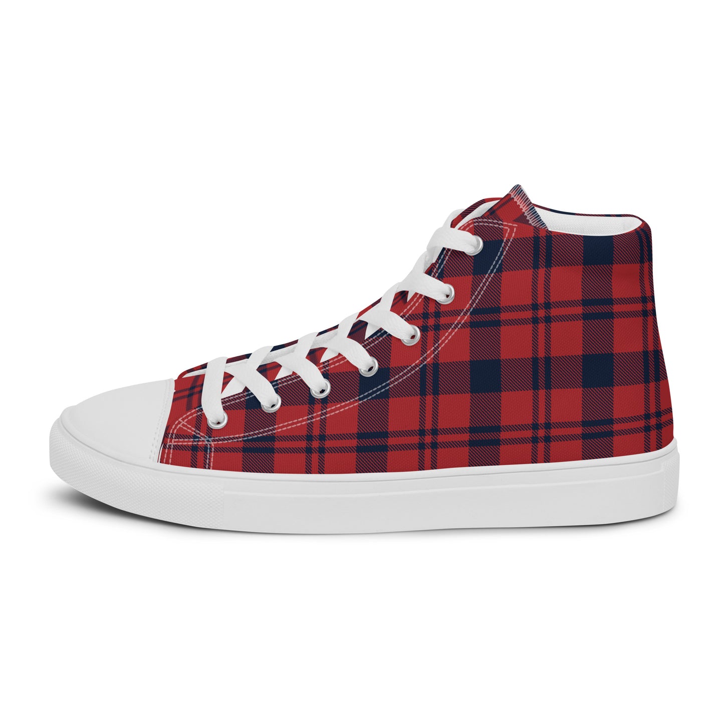 0704 Hi-Tops, Plaid Red and Blue, mk1