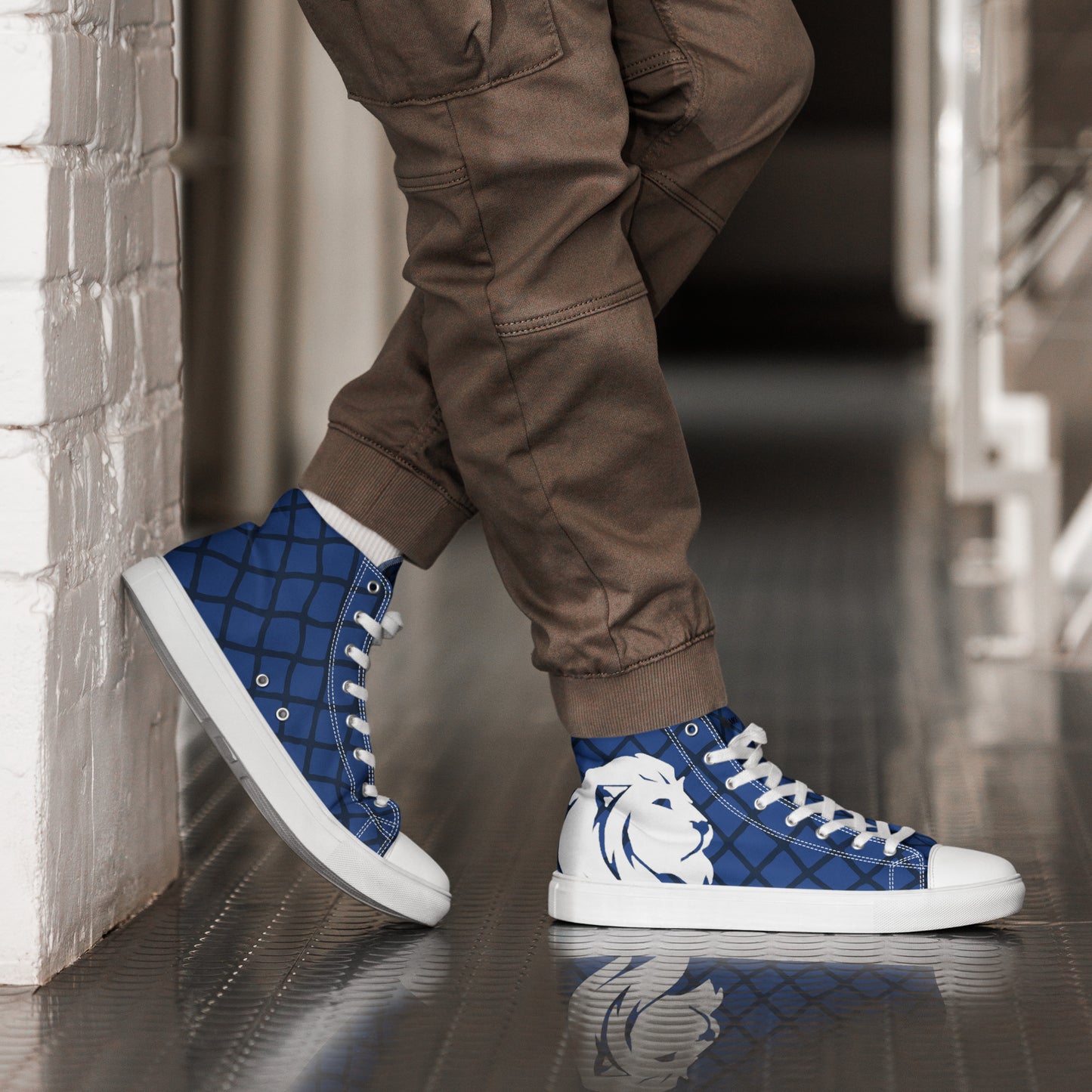 0704 Hi-Tops, Electric Blue Grid, mk2