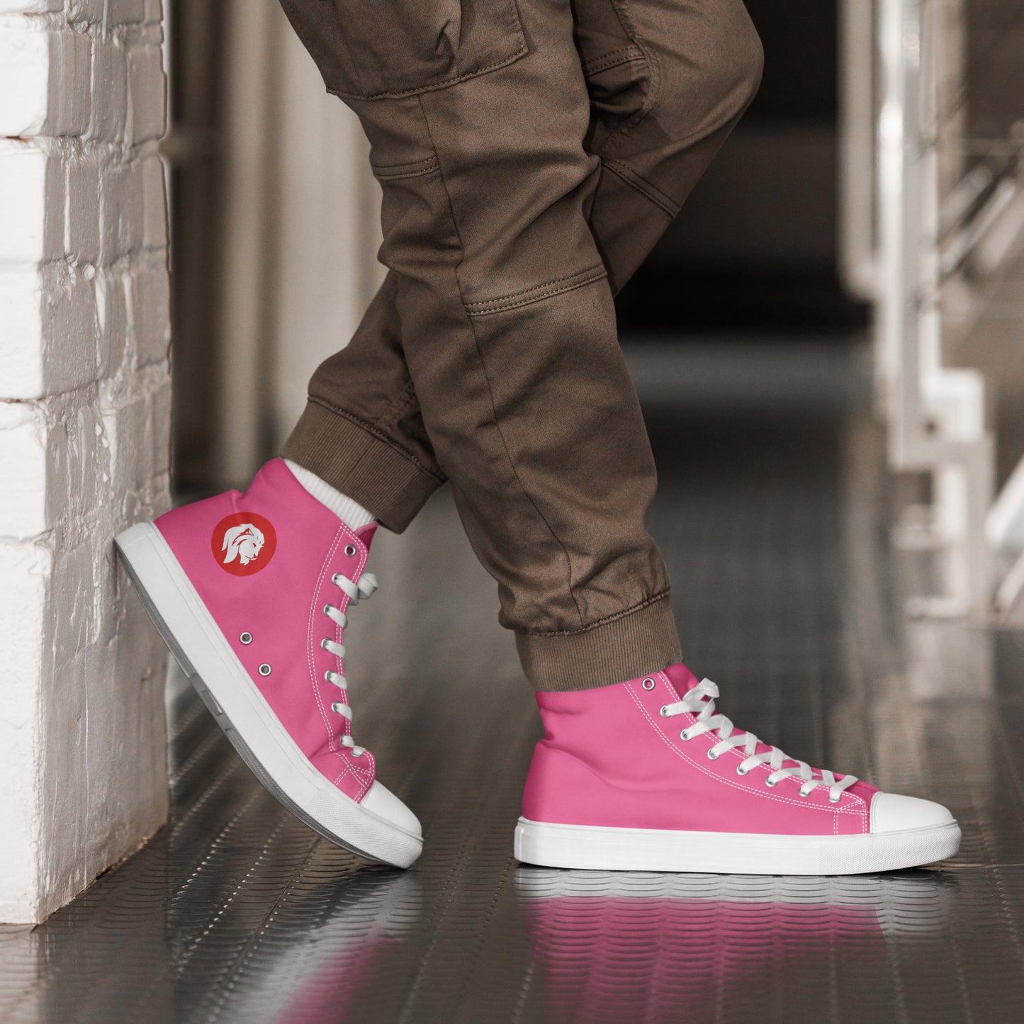 0704 Hi-Tops, Solid Pink, mk1