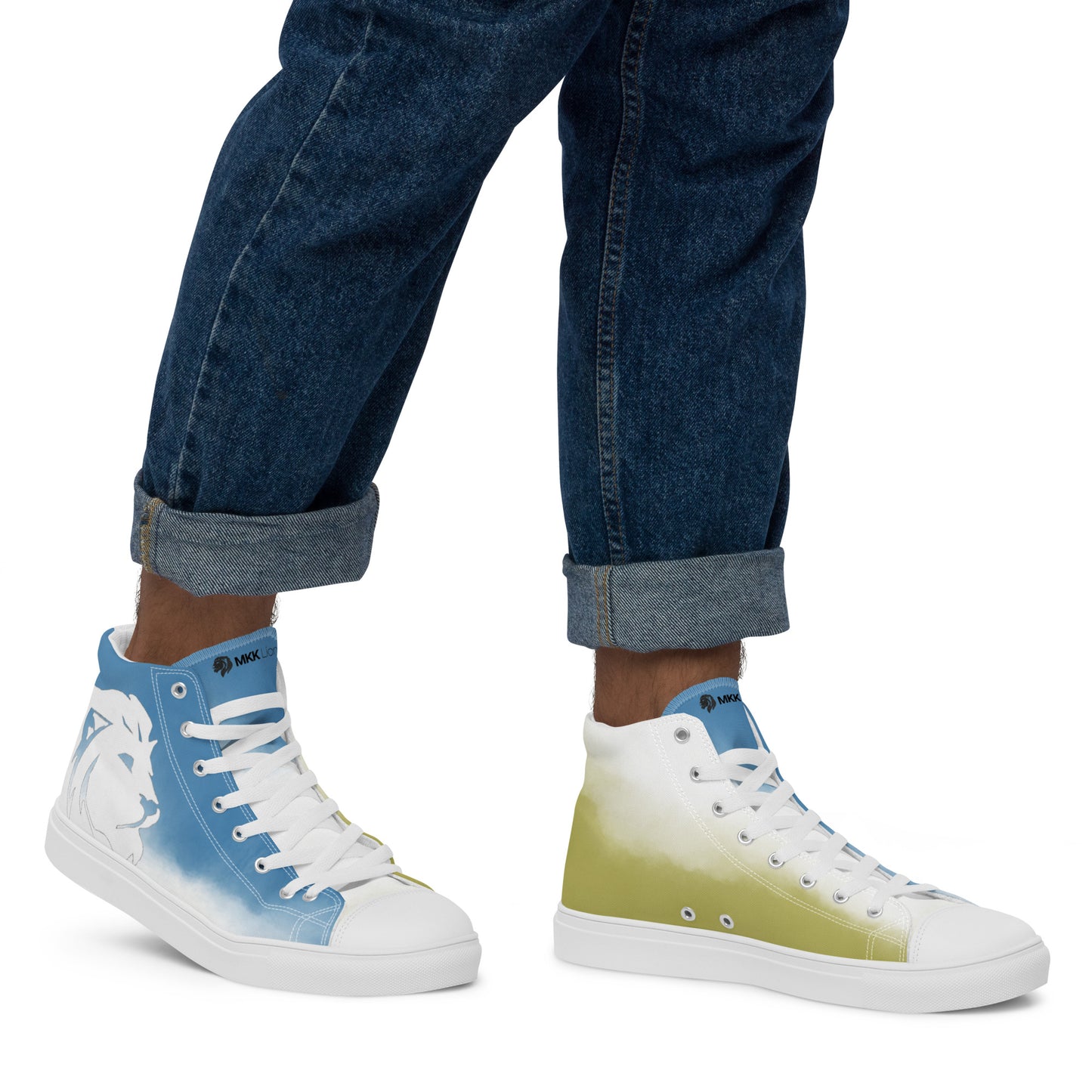 0704 Hi-Tops, Gradient Blue and Green, mk2