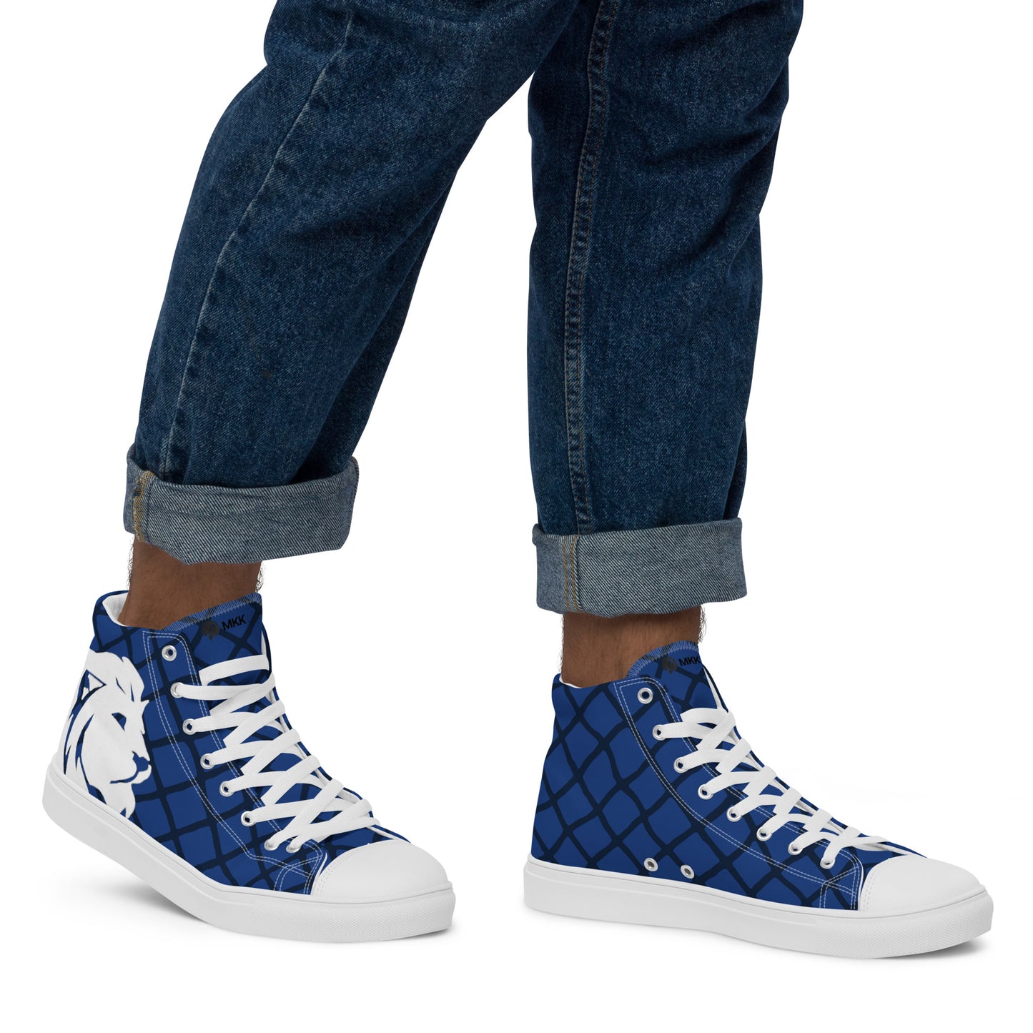 0704 Hi-Tops, Electric Blue Grid, mk2