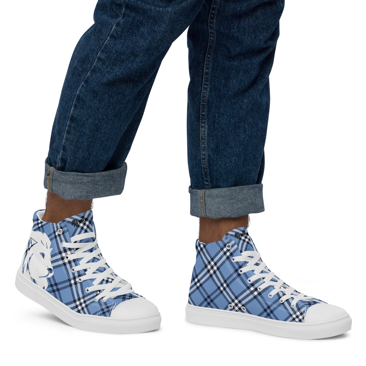 0704 Hi-Tops, Plaid Blue, mk2