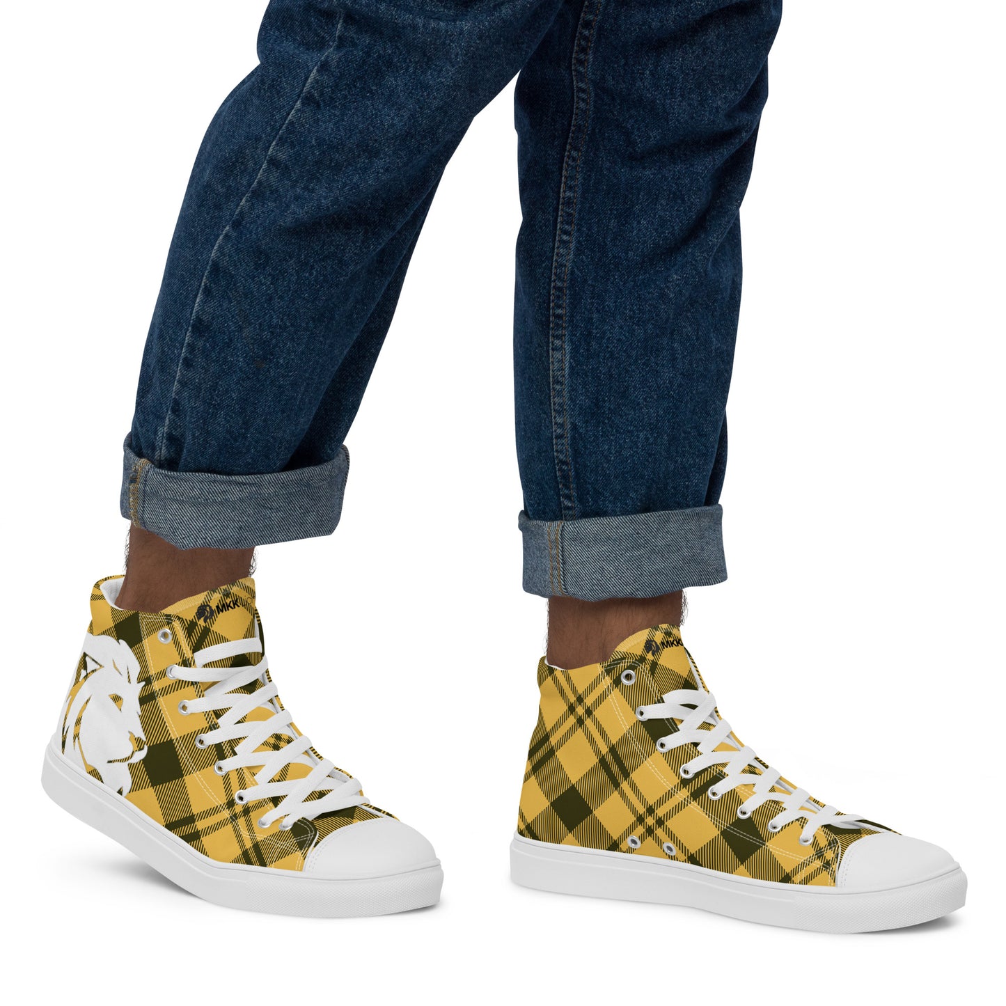 0704 Hi-Tops, Plaid Yellow, mk2