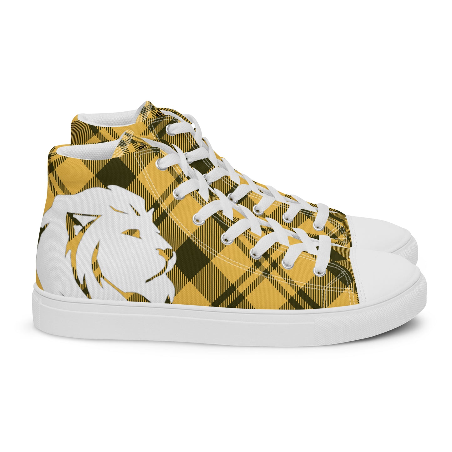 0704 Hi-Tops, Plaid Yellow, mk2