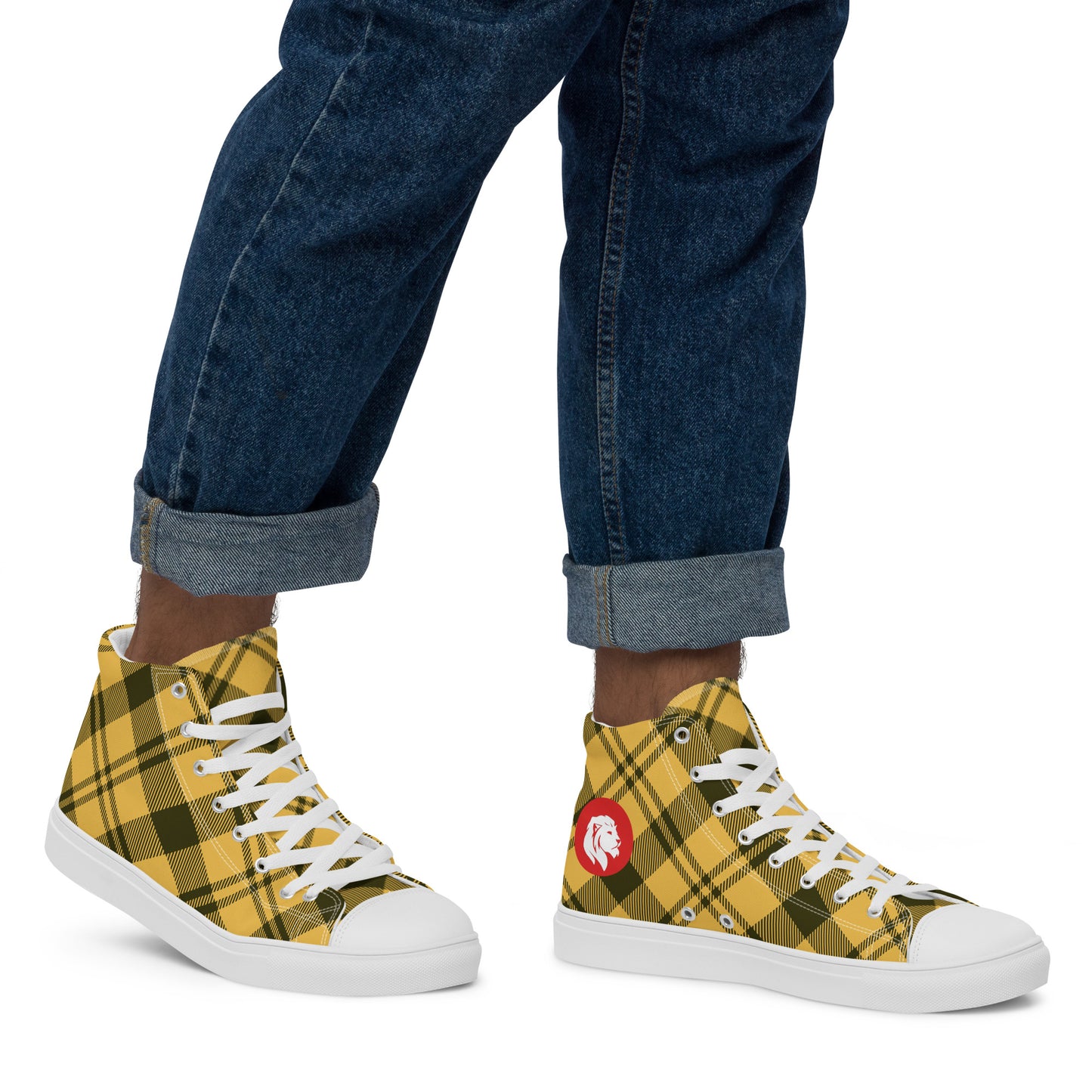 0704 Hi-Tops, Plaid Yellow, mk1