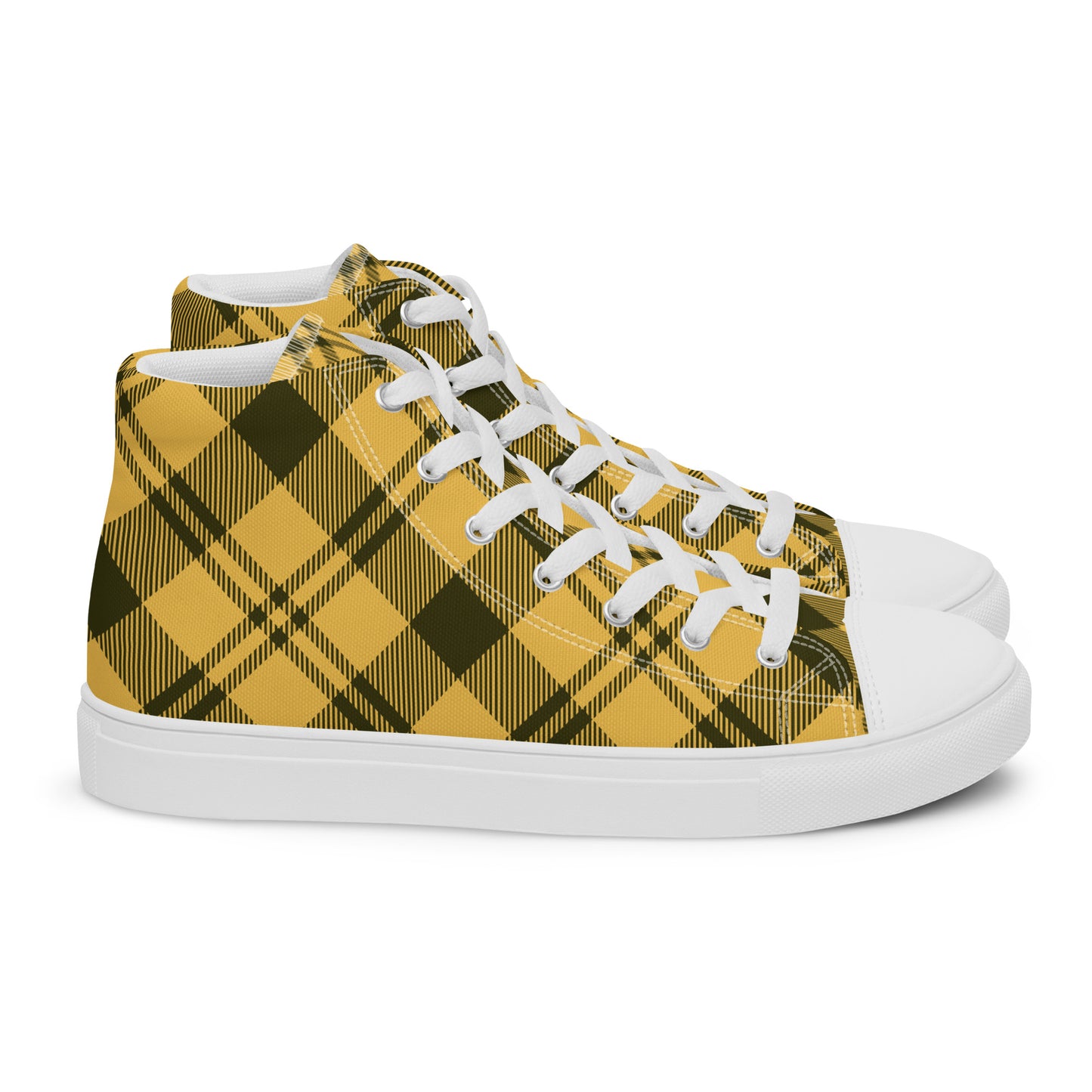 0704 Hi-Tops, Plaid Yellow, mk1