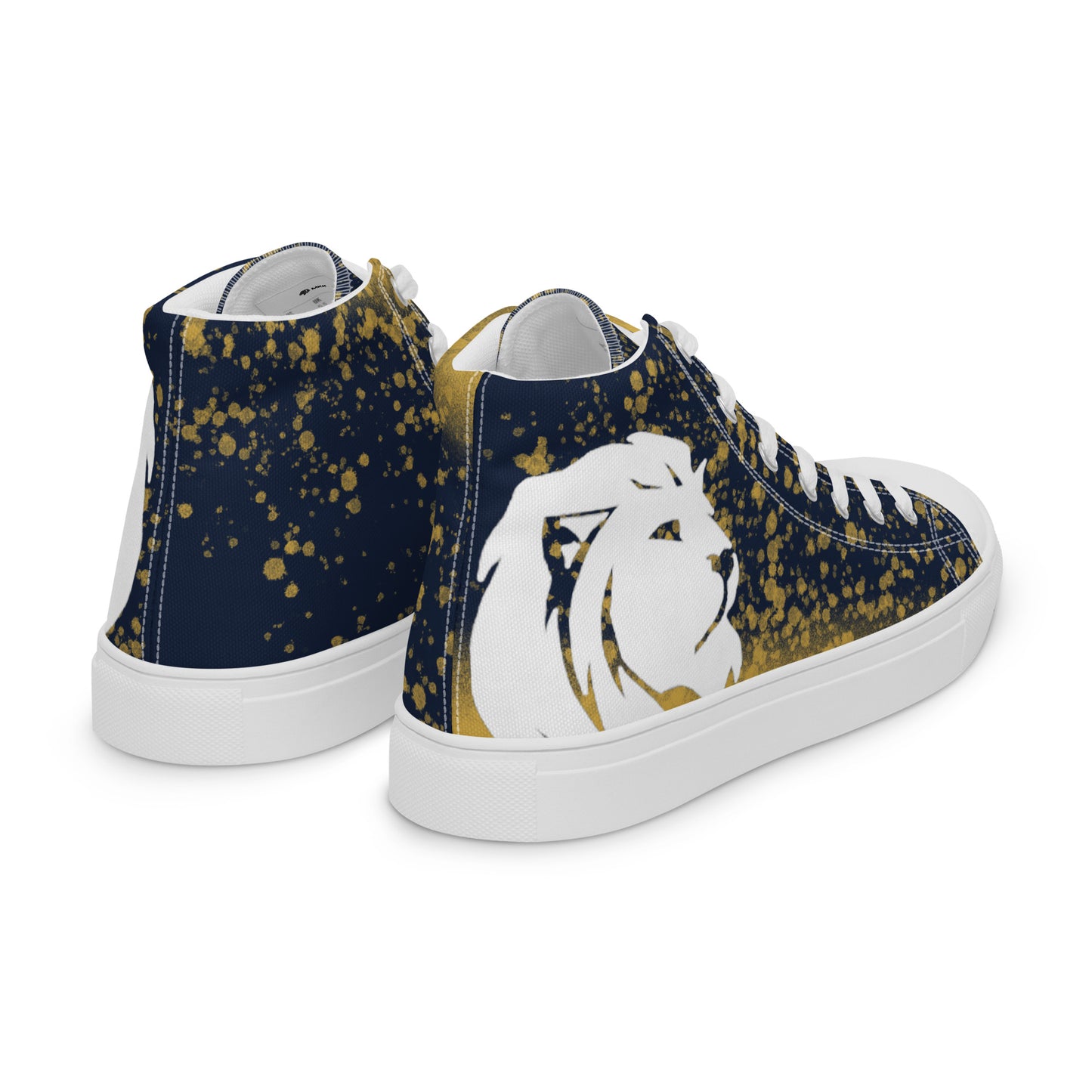 0704 Hi-Tops, Navy and Gold Splatter, mk2