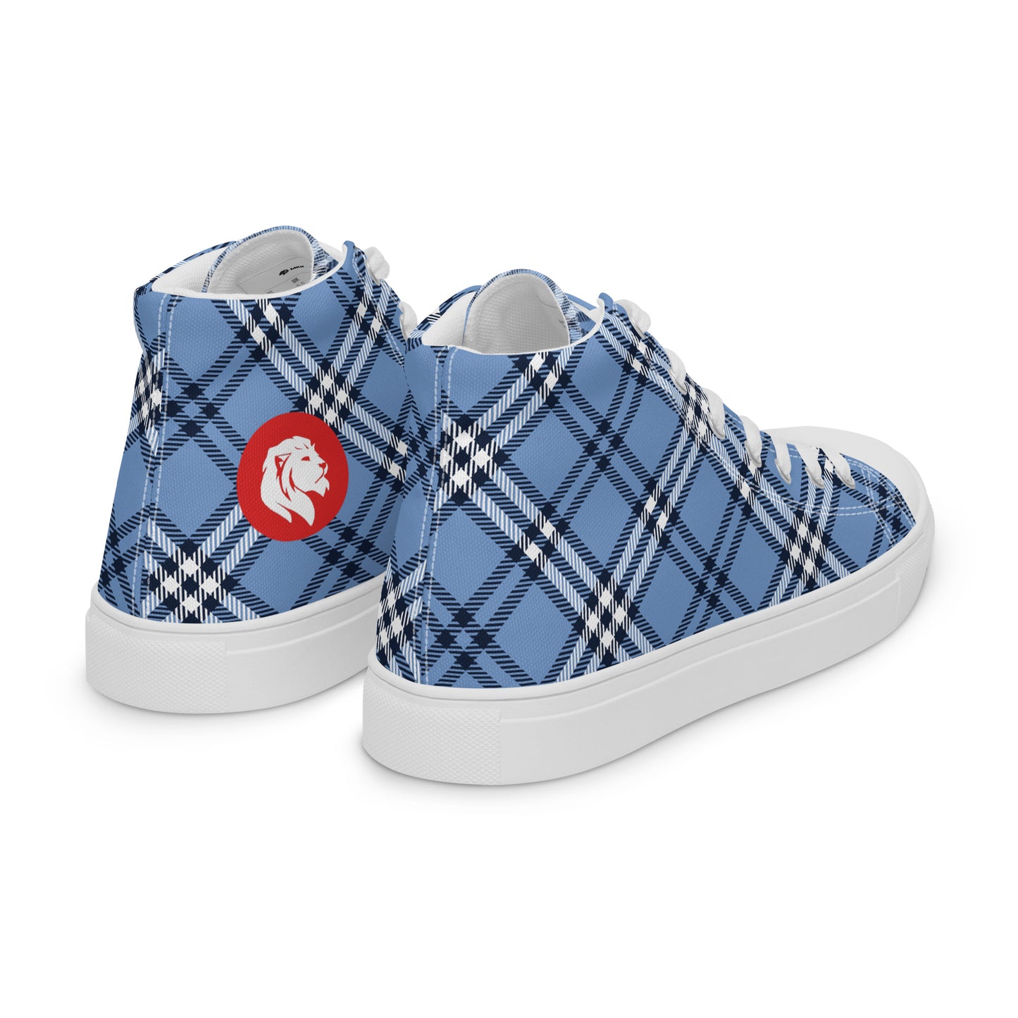 0704 Hi-Tops, Plaid Blue, mk1