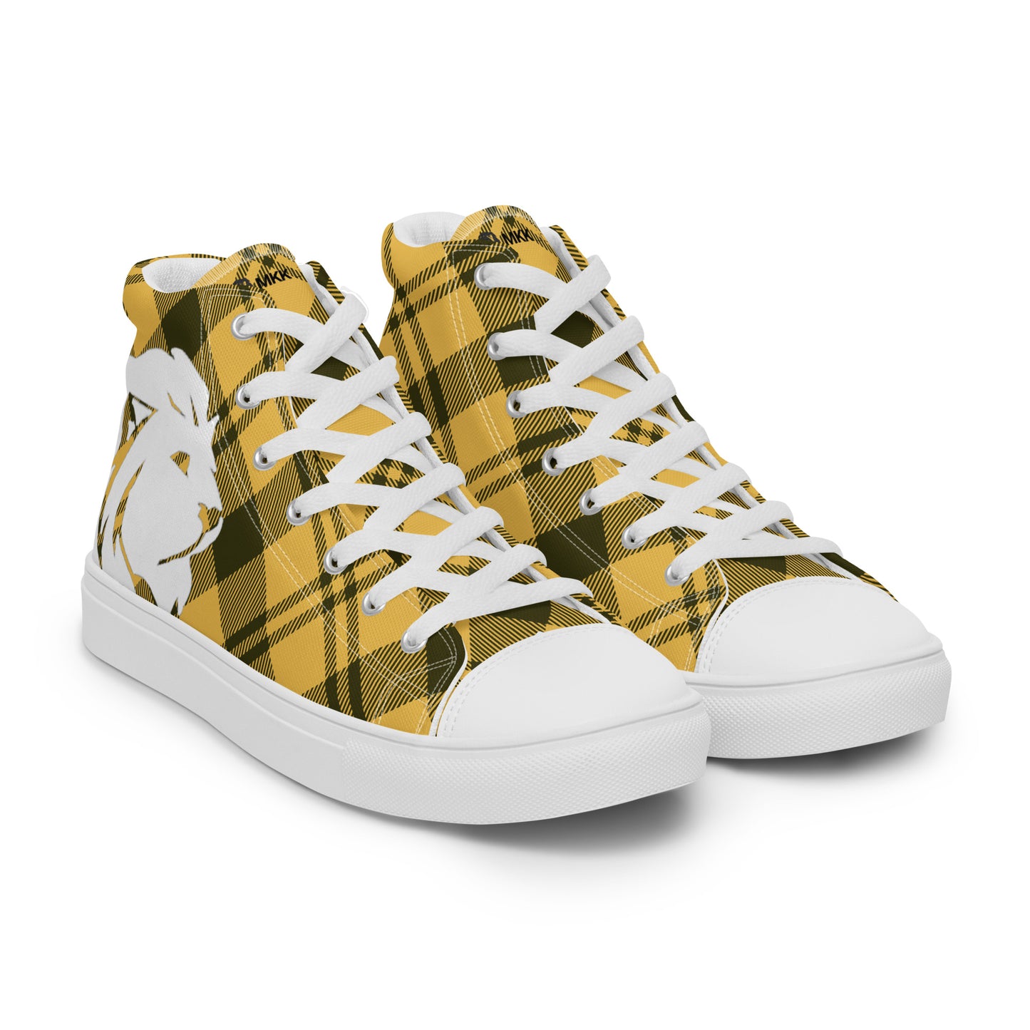 0704 Hi-Tops, Plaid Yellow, mk2