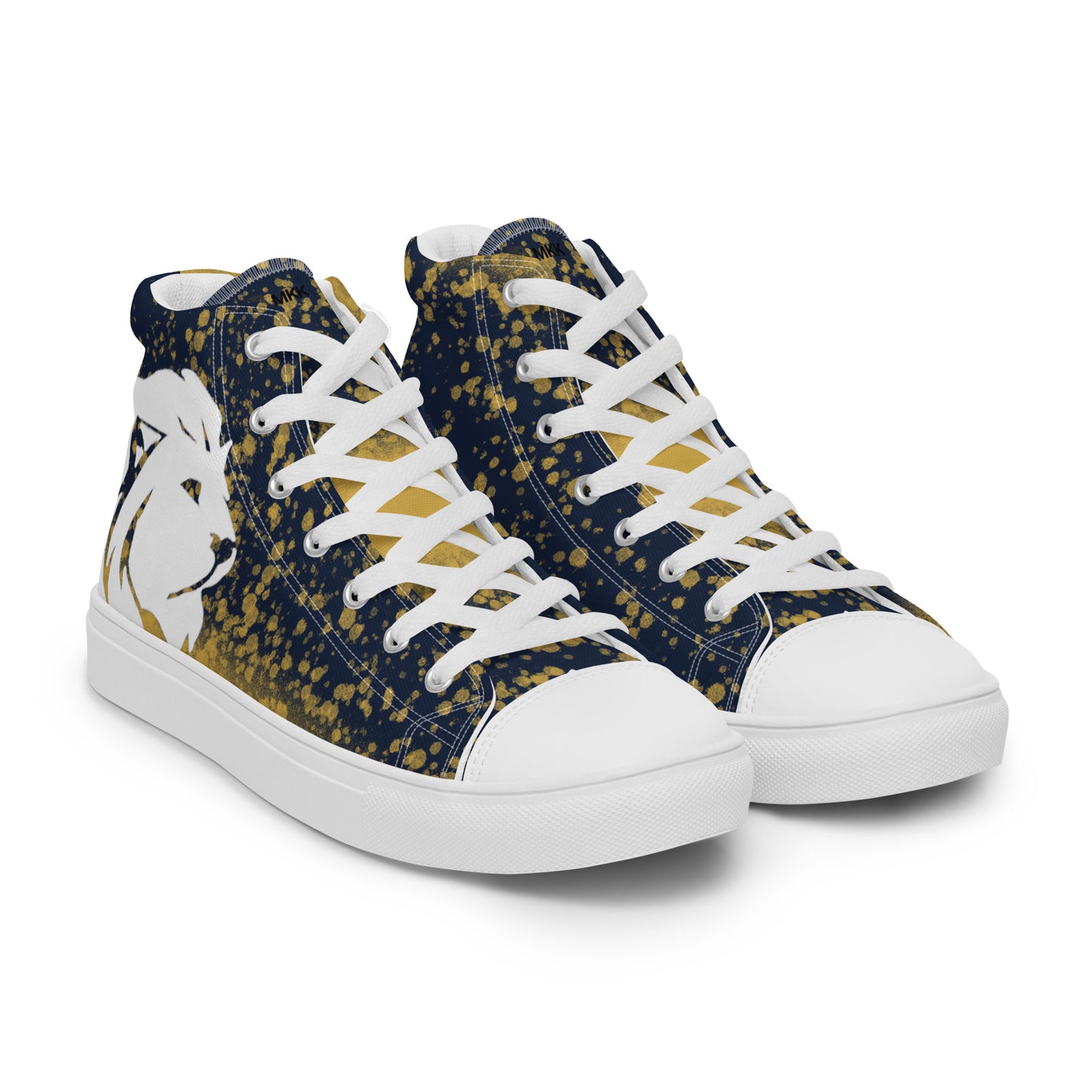 0704 Hi-Tops, Navy and Gold Splatter, mk2