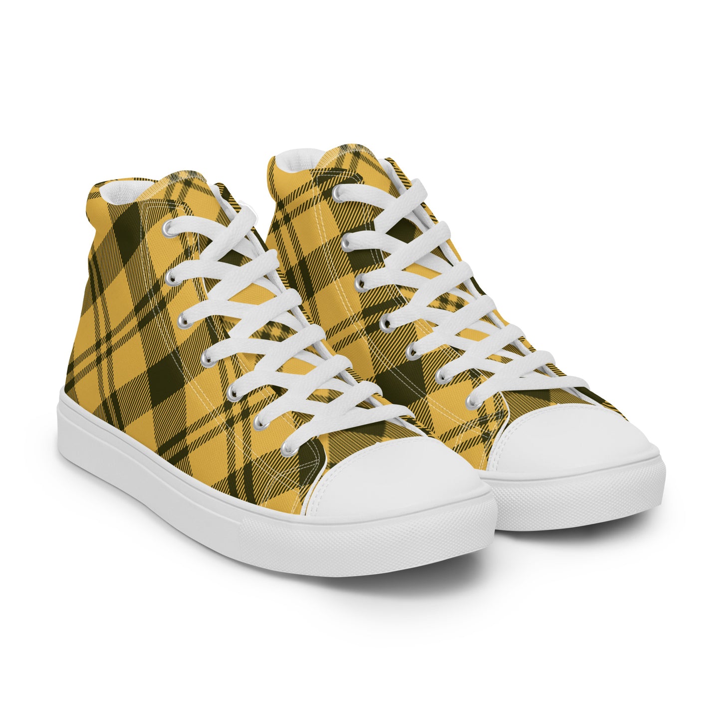 0704 Hi-Tops, Plaid Yellow, mk1