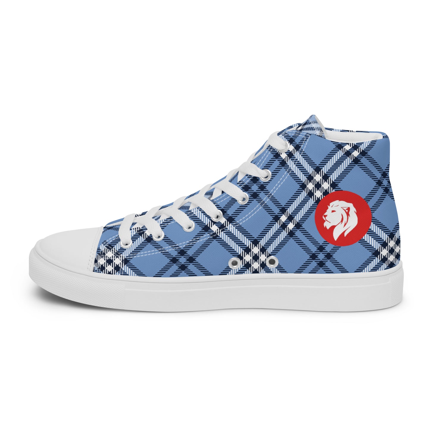 0704 Hi-Tops, Plaid Blue, mk1