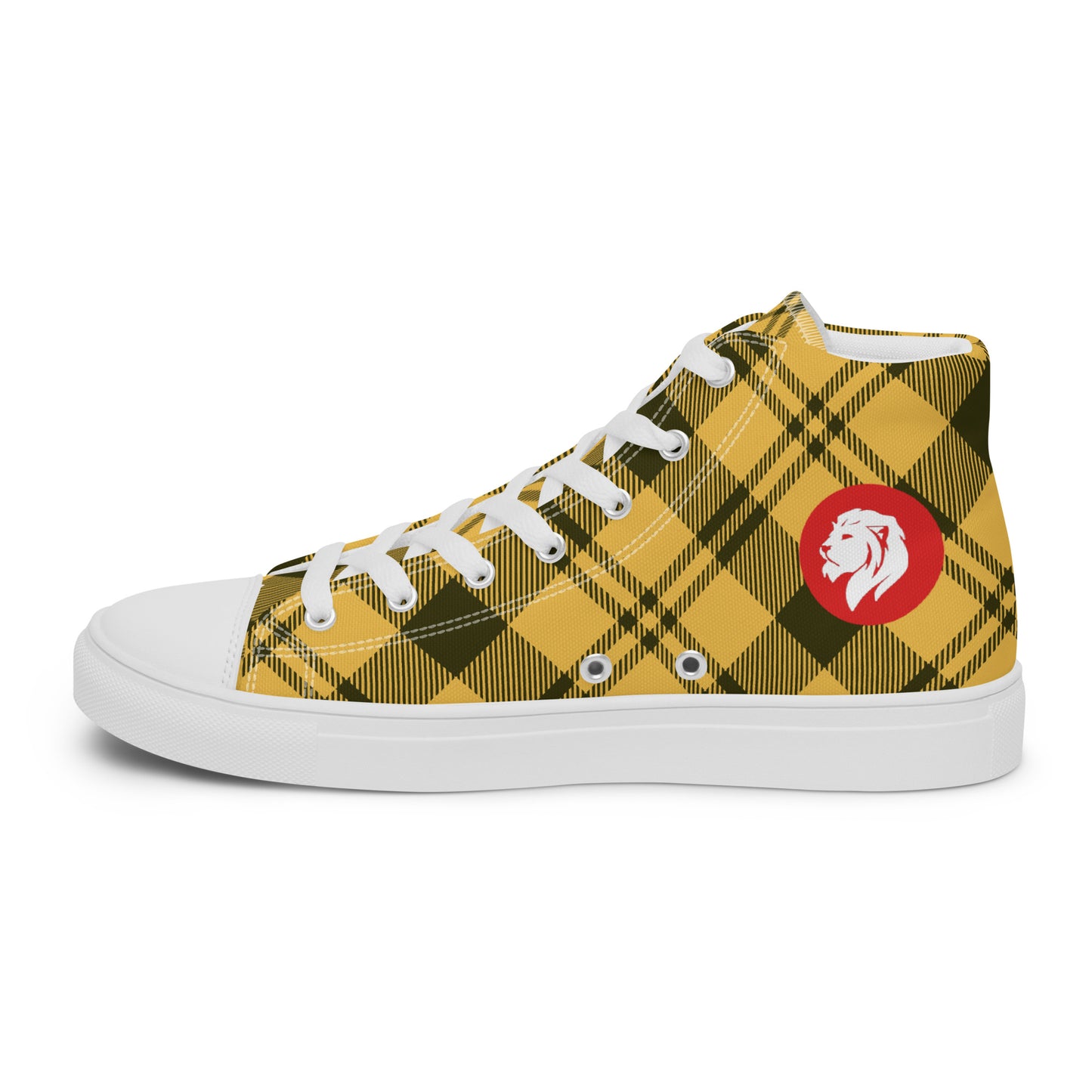 0704 Hi-Tops, Plaid Yellow, mk1