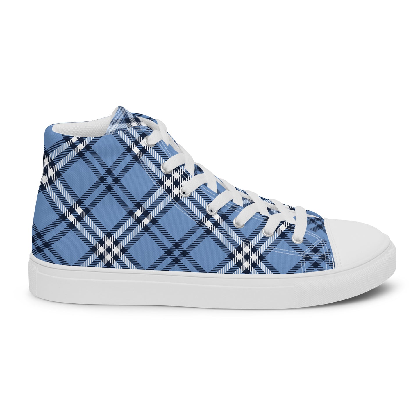 0704 Hi-Tops, Plaid Blue, mk1