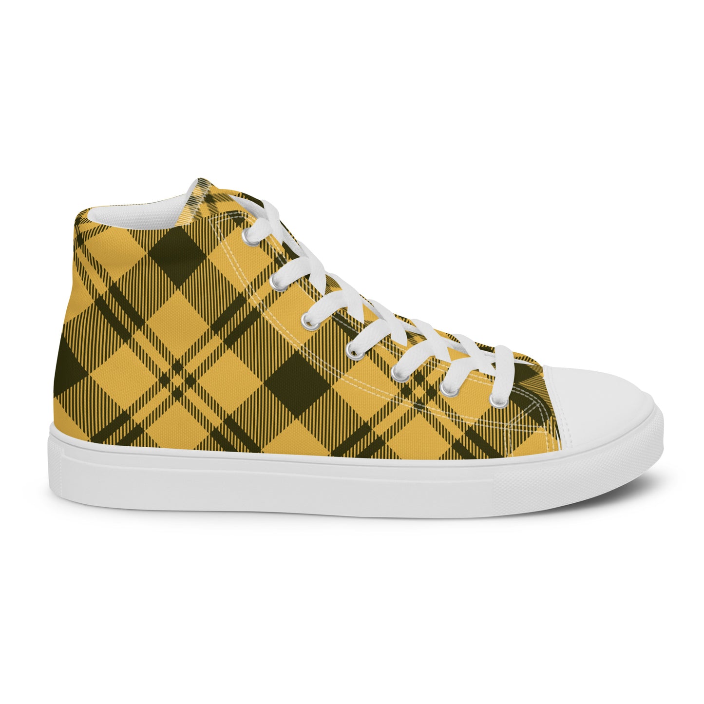 0704 Hi-Tops, Plaid Yellow, mk1