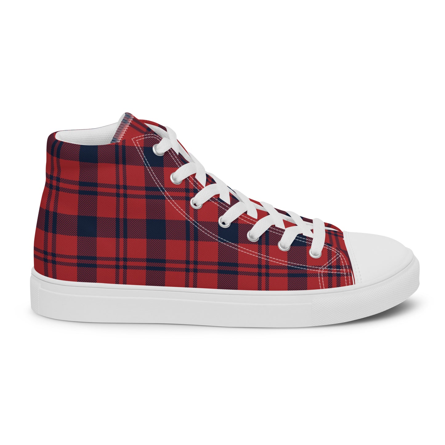 0704 Hi-Tops, Plaid Red and Blue, mk1