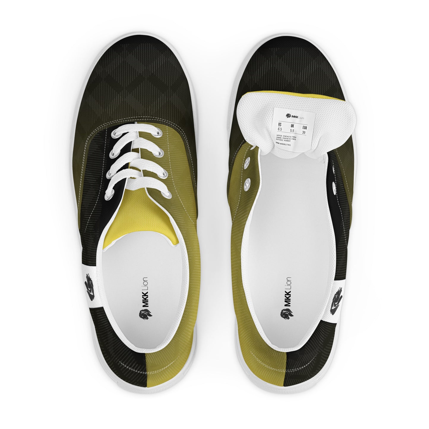 0705 Canvas Shoes, Gradient White to Yellow