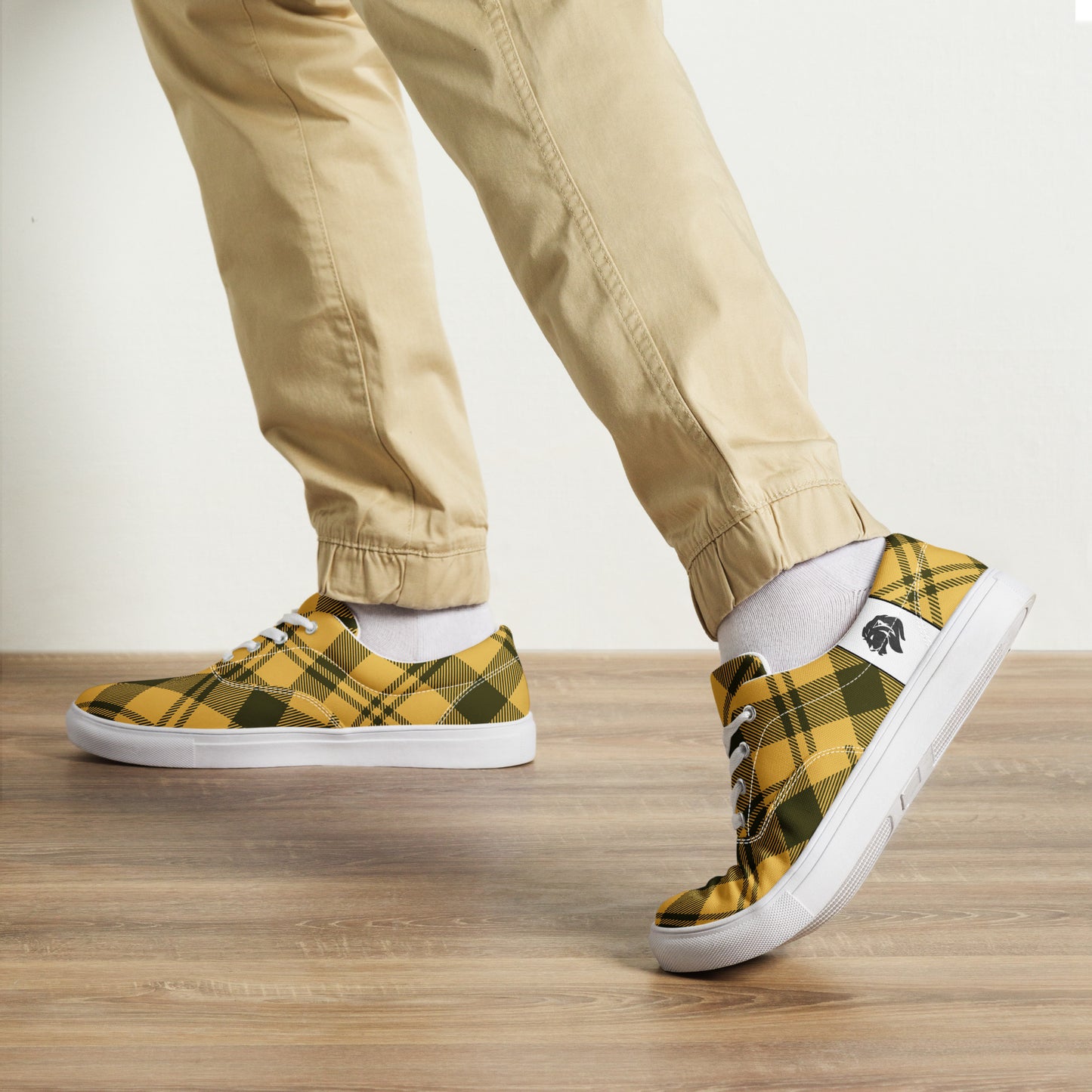 0705 Canvas Shoes, Plaid Yellow