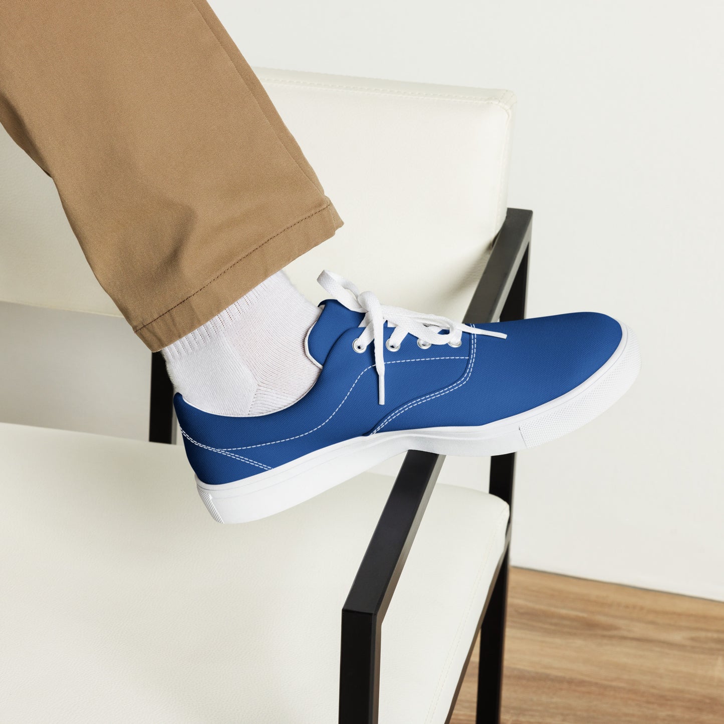 0705 Canvas Shoes, Solid Blue