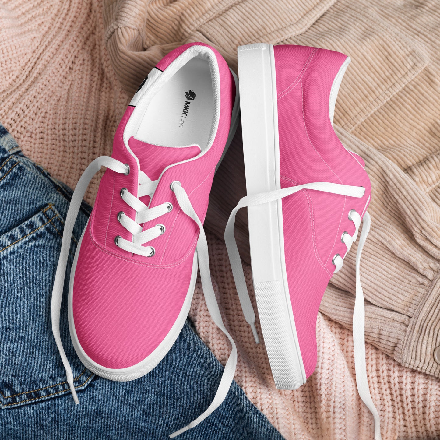 0705 Canvas Shoes, Solid Pink