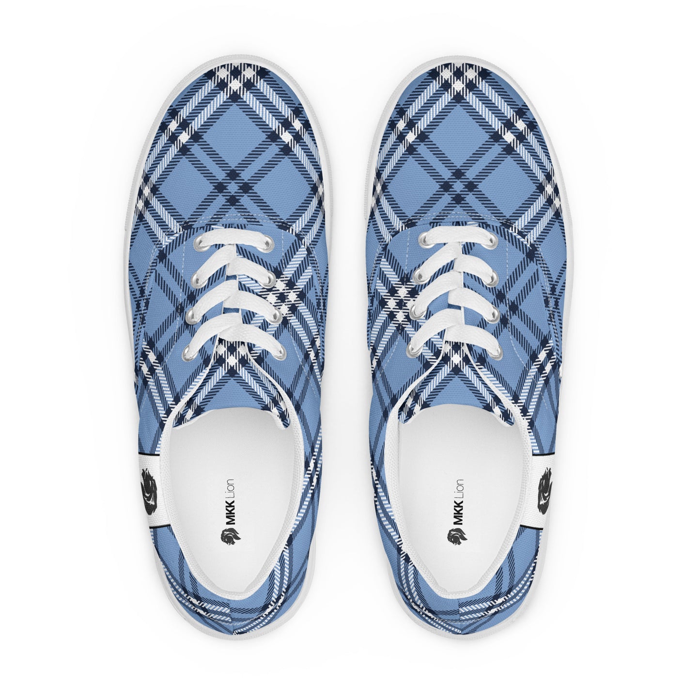 0705 Canvas Shoes, Plaid Blue