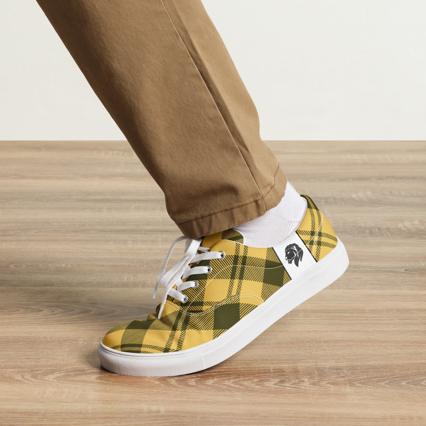 0705 Canvas Shoes, Plaid Yellow