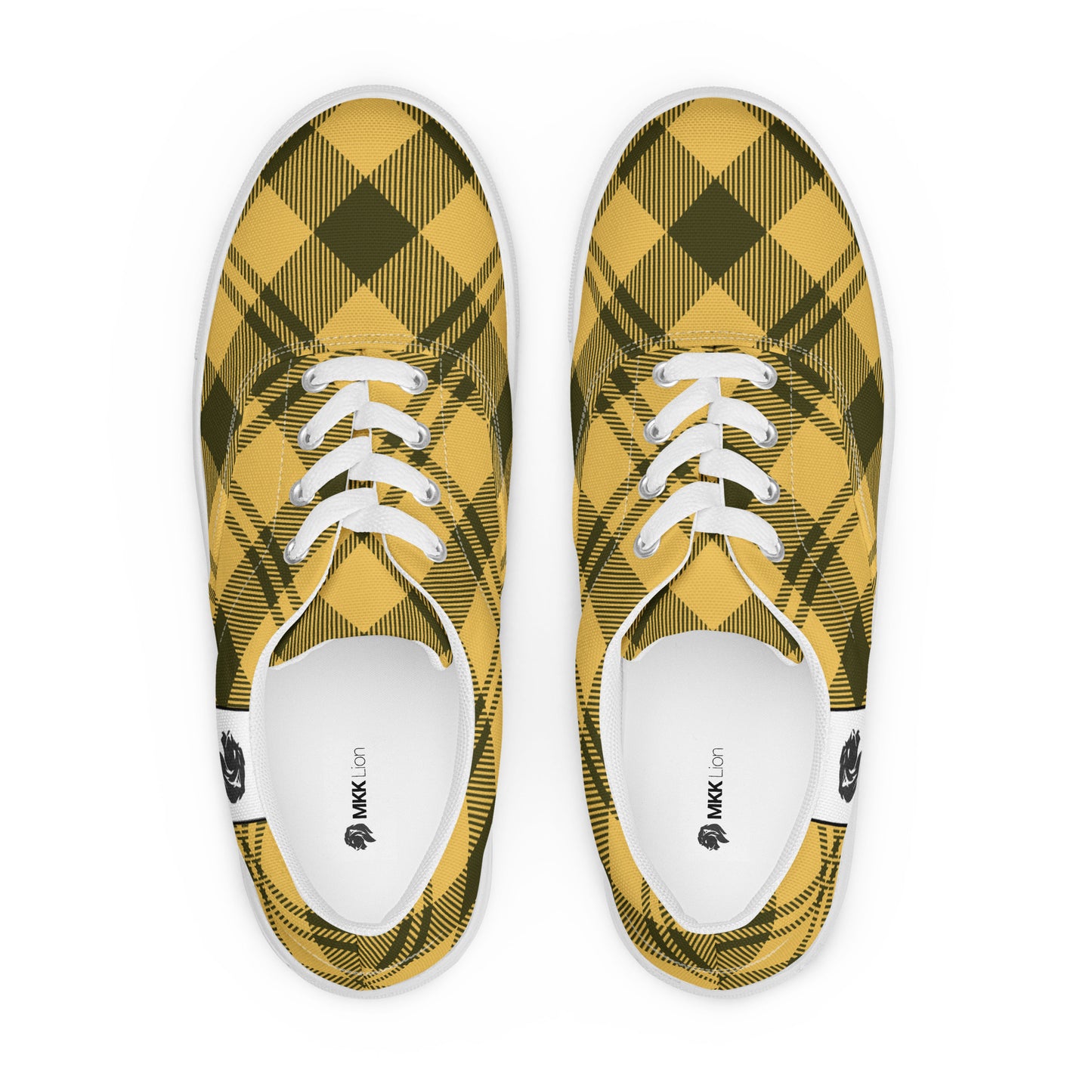 0705 Canvas Shoes, Plaid Yellow