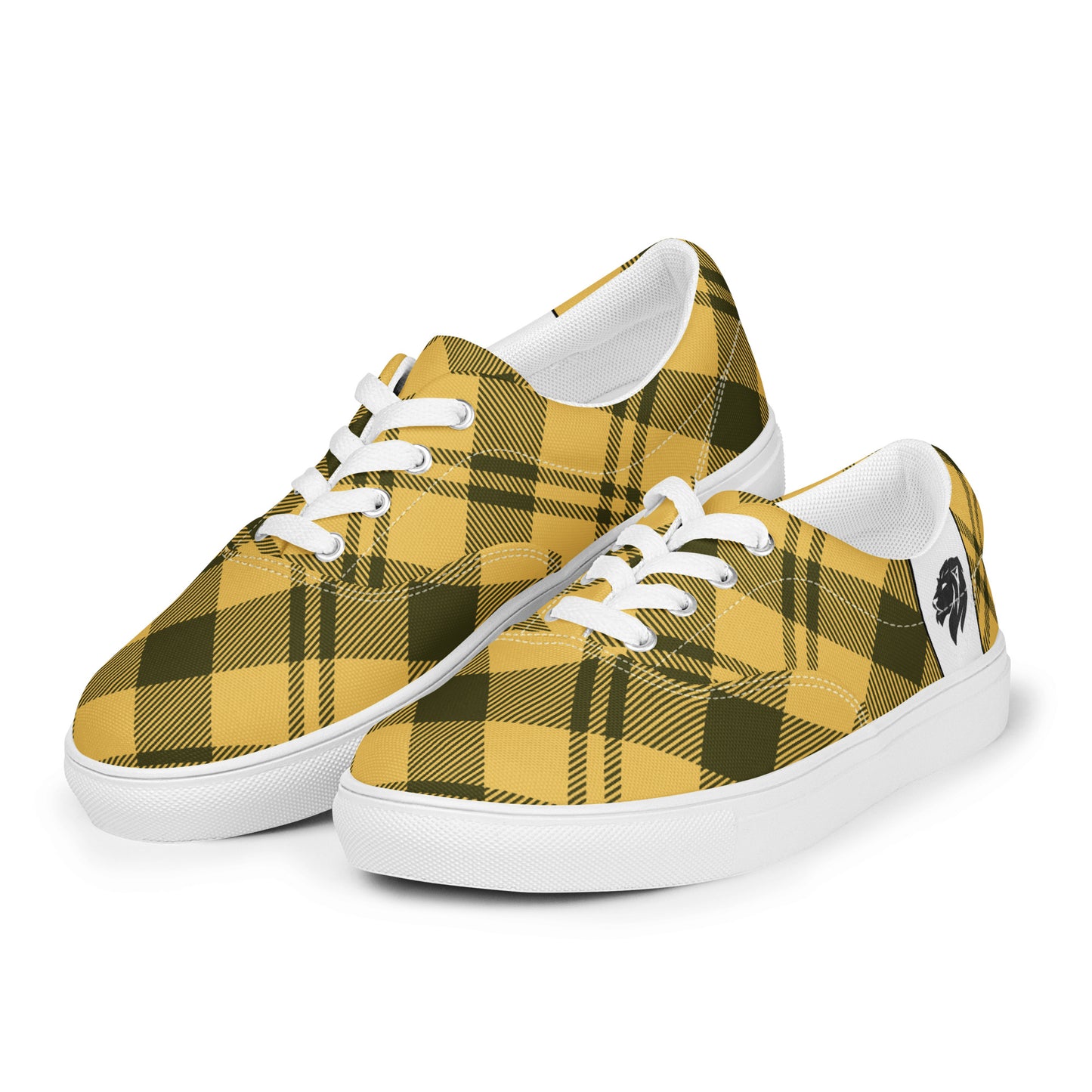 0705 Canvas Shoes, Plaid Yellow