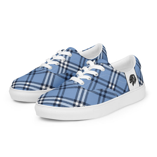 0705 Canvas Shoes, Plaid Blue