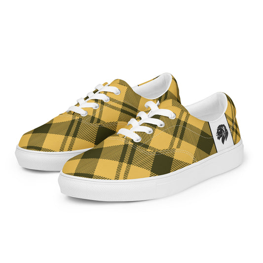 0705 Canvas Shoes, Plaid Yellow