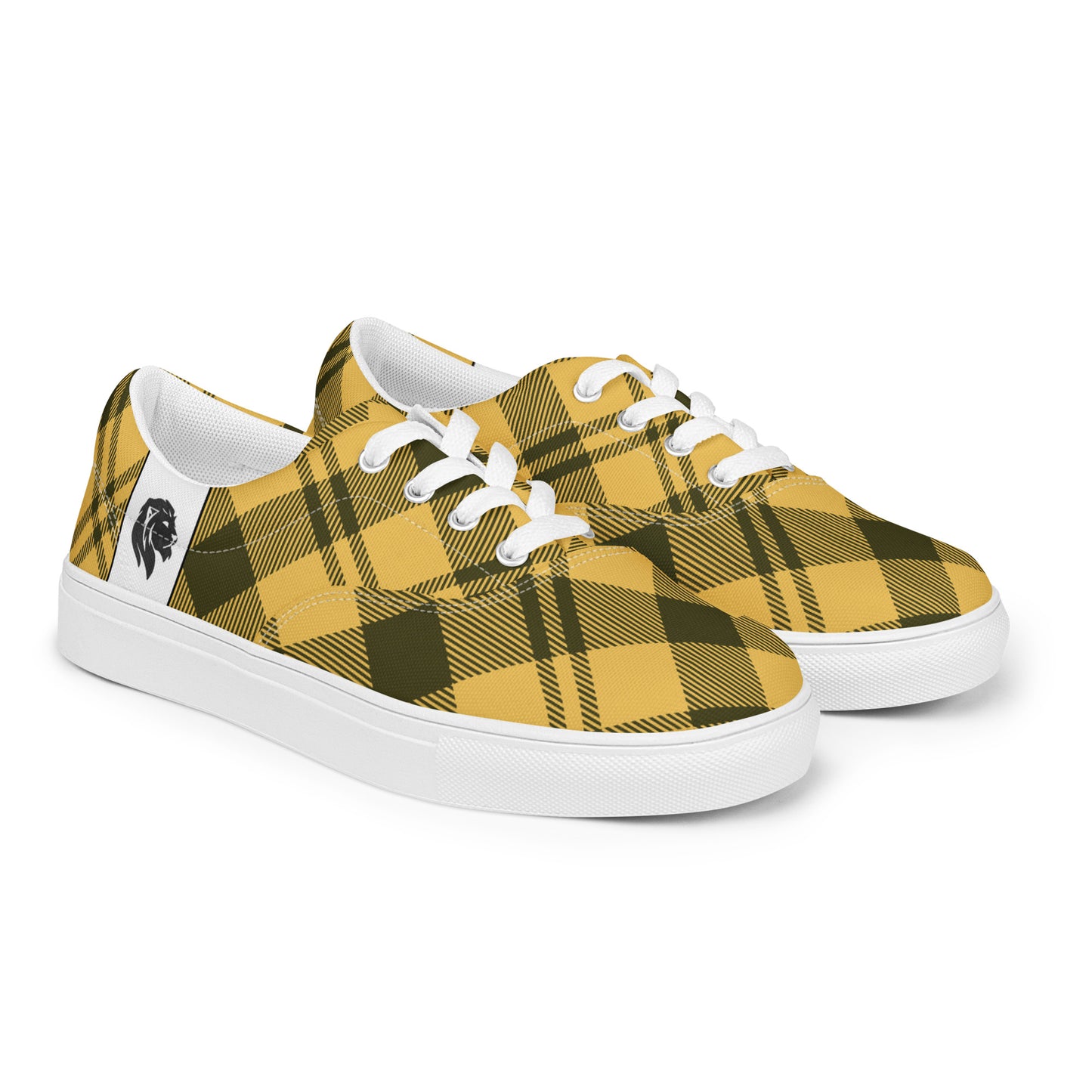 0705 Canvas Shoes, Plaid Yellow