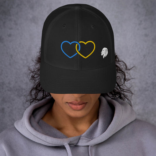 0804z Trucker Cap, Ukraine - Hearts