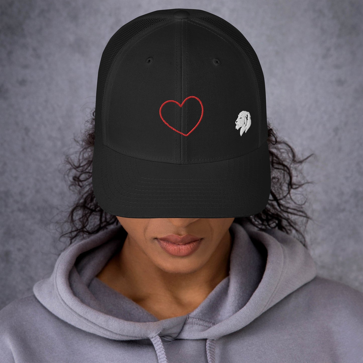 0804z Trucker Cap, Love - Heart