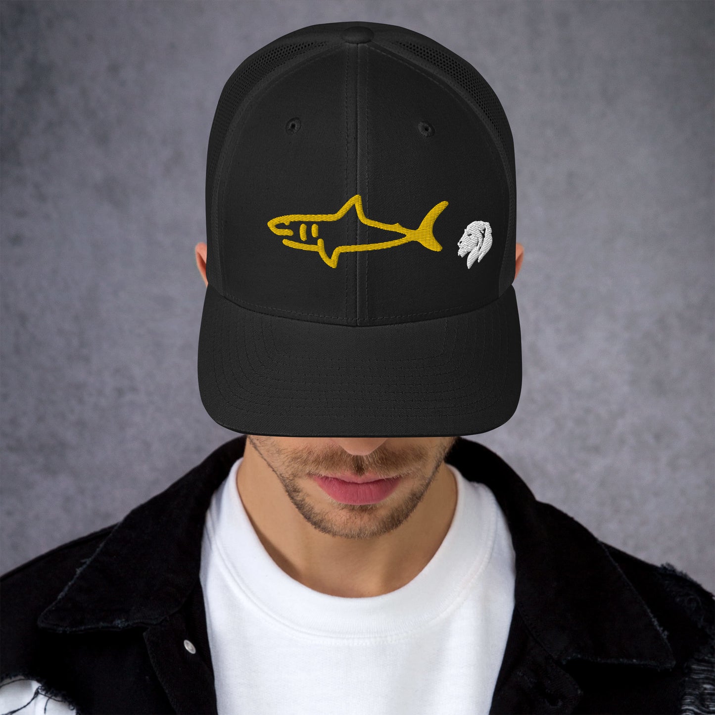 0804z Trucker Cap, Animal - Shark